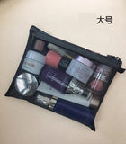 themeisles  Mini Mesh Cosmetic Bag Women Portable Lipstick Bag Makeup Bag One Set Makeup Pouch Toiletry Bag Necessarie Feminina Kosmetyczka