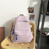 themeisles  Women Mochila Fashion Cute Girls Bookbag for Schoolbag Summer Teens Student Backpack Laptop Rucksack Solid Travel Bag