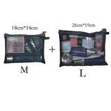 themeisles  Mini Mesh Cosmetic Bag Women Portable Lipstick Bag Makeup Bag One Set Makeup Pouch Toiletry Bag Necessarie Feminina Kosmetyczka