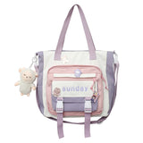 Back to school  Fashion Cute Teens Bookbag Nylon Waterproof Women Backpack Travel Mochila Kawaii Schoolbag for Girls Set Bag Rucksack