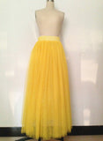 themeisles Lovely Tulle Skirt, Tulle A-Line Skirts, Women Beautiful Skirts