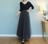 themeisles Beautiful Tulle Long Skirt, Women Tulle Skirts, Fashionable Women Skirts