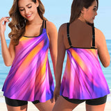 Women's Swimwear Tankini Sets Swimwear Women Monokini Swimsuits Bathing Suit Bikinis Beachwear Print Sexy Tank Two Piece Plus Size 5XL Fit 230414