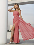 Long Sleeveless Solid Ruched Cami Bodycon Dress - Elegant Draped Off the Shoulder Design for Women - Perfect for Banquet, Party, Wedding, Occasion, Engagement, Ceremony, and Evening Events