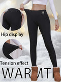 Women's High-Waist Fleece-Lined Leggings - Stretchy, Slimming & Warm for Winter