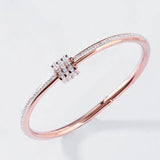 Love Gold Bracelet nail bracelet Designer Bangles for Women Mens Stainless Steel Alloy Armband18K Plated Gold Silver Rose Jewelry Diamond Bracelets