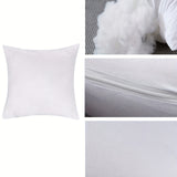 Ultra-Soft White Square Throw Pillow Insert - Hypoallergenic, Machine Washable, Perfect for Sofa, Bed, and Home Decor | 18x18 Inches