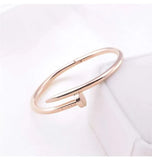 Nail bracelet Bangle designer jewelry classic fashion diamond gold sier stainless steel cuff knot bracelets for women woman mens wedding engagement gift