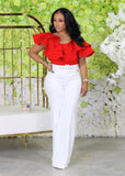 Womens Sexy Off Shoulder Blouses Spring Designer Ruffle Shirt Tops for Lady Free Ship