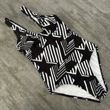 Swimsuit designer swim suits luxury one piece bathing suit Womens Swimwear Geometric black and white geometric swimsuit fashion tank sport swimwear