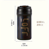 1 Count 20.29oz 316 Stainless Steel Travel Mug, Vacuum Insulated Coffee Cup, For Travel Accessories