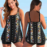 Women's Swimwear Tankini Sets Swimwear Women Monokini Swimsuits Bathing Suit Bikinis Beachwear Print Sexy Tank Two Piece Plus Size 5XL Fit 230414