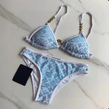 Designer Swimsuit Women Vintage Thong Micro Cover Up Swimwear Womens Bikini Sets Printed Bathing Suits Summer Beach Wear Swimming Suit 131482