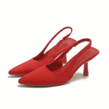 Elegant Versatility: Chic Lightweight Women's Stiletto with Pointed Toe - Perfect All-Season Solid Color Shoes