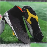 Soccer Shoes Men Tf/Fg High/Low Ankle Football Boots Male Outdoor Non-Slip Grass Mticolor Training Match Sneakers Eur35-45 240607 Drop Dhvq1