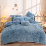 3-Piece Luxurious Plush Duvet Cover Set – Cozy & Soft Bedding, Perfect for Bedroom Comfort, Ideal for Guest Rooms and Dorm Aesthetic