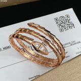 Gold Bangle Bracelets for Women Designer Jewelry Adjustable Snake Bracelets Diamond Cuff Moissanite Jewelry Gift for Men and Women