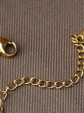 themeisles Simple Gold Silver Solid Color Chain Bracelet Accessories