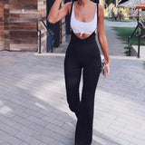 themeisles Summer Strapless Sexy Elegant Women Jumpsuit Tight-fitting Combinaisons Casual Suit Black Wrapped Chest One-Piece