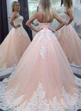 tmallworld Pink Lace Tulle Gowns, Women Formal Gowns, Pink Wedding Dresses