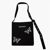 themeisles Y2K Aesthetic Glow in the Dark Butterfly Tote Bag