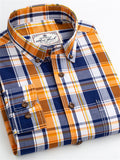 themeisles Men's Dress Shirt Plaid Shirt Button Down Shirt Collared Shirt A B C Long Sleeve Plaid / Check Turndown Spring & Fall Wedding Work Clothing Apparel Button-Down