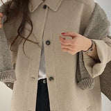 themeisles Wool Long Thick Popular Woolen Coat Women