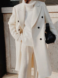 themeisles Long sleeved wool coat