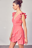 themeisles V-neck Ruffle Dress