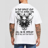 themeisles In Your Darkest Hour When The Demons Come Men's Short Sleeve T-shirt