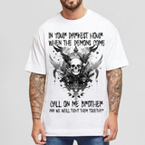 themeisles In Your Darkest Hour When The Demons Come Men's Short Sleeve T-shirt