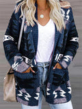 themeisles Printed Fringed Fashionable Casual Cardigan Coat