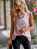 themeisles Temperament Women's Hot Collar Sleeveless Tops Fashion