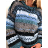 themeisles Rainbow Casual Warm Sweater Women