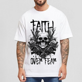 themeisles Faith Over Fear Men's Short Sleeve T-shirt