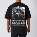 themeisles American Patriots We Will Protect Our Soil Men's Short Sleeve T-shirt