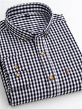 themeisles Men's Dress Shirt Plaid Shirt Button Down Shirt Collared Shirt A B C Long Sleeve Plaid / Check Turndown Spring & Fall Wedding Work Clothing Apparel Button-Down