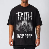 themeisles Faith Over Fear Men's Short Sleeve T-shirt