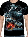 themeisles Men's T shirt Tee Funny T Shirts Animal Graphic Prints Chicken Round Neck A B C D F 3D Print Daily Holiday Short Sleeve Print Clothing Apparel Cute Designer Cartoon Casual