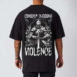 themeisles Consider Choosing Violence Men's Short Sleeve T-shirt