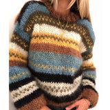 themeisles Rainbow Casual Warm Sweater Women