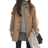 themeisles Wool Long Thick Popular Woolen Coat Women