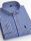 themeisles Men's Dress Shirt Plaid Shirt Button Down Shirt Collared Shirt A B C Long Sleeve Plaid / Check Turndown Spring & Fall Wedding Work Clothing Apparel Button-Down