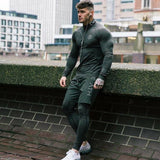 themeisles Aidase sport shirt men running tshirts men compress tshirt Long sleeve GYM t-shirt fitness tops training workout tees