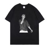 themeisles Aidase New 2pac Rap T Shirts print O-Neck Short Sleeve Regular Mens Top Quality Hip hop tShirt Tupac cotton black oversize t-shirt