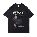 themeisles Aidase   Hip Hop Streetwear Harajuku T Shirt Girl Japanese Kanji Print Tshirt Men Summer Short Sleeve T-Shirt Cotton Loose Tops Tees