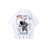 themeisles Aidase Hip Hop Tee Oversize T Shirt Streetwear Cartoon Letter Print T-Shirt Harajuku Cotton Summer Short Sleeve Tshirt Men