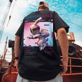 themeisles Aidase Hip Hop Tee Oversize T Shirt Streetwear Cartoon Letter Print T-Shirt Harajuku Cotton Summer Short Sleeve Tshirt Men