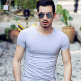 themeisles Aidase  New Men V-neck T Shirt 6 colors Fitness Mens T-shirts V neck Man T-shirt For Male Clothing Tshirts M-4XL Tops o-neck Tees