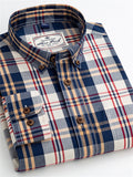 themeisles Men's Dress Shirt Plaid Shirt Button Down Shirt Collared Shirt A B C Long Sleeve Plaid / Check Turndown Spring & Fall Wedding Work Clothing Apparel Button-Down